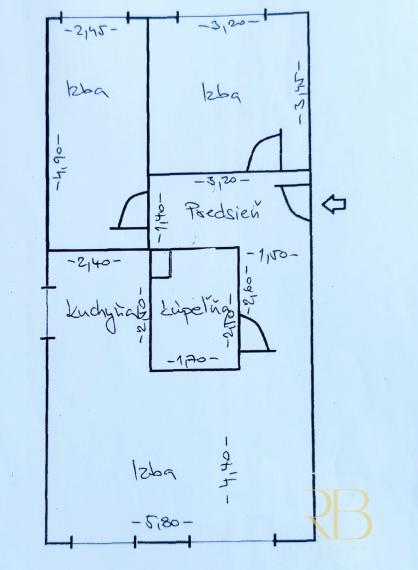 REZERVOVANÉ _3 iz. byt_komplet rekonštrukcia_Turňa nad Bodvou